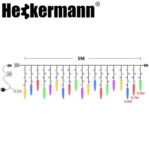 LAMPKI ZEWNĘTRZNE I WEWNĘTRZNE ŚWIĄTECZNE SOPLE 216 LED Z EFEKTEM ŚWIATEŁKA na Arena.pl