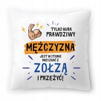 Poduszka Dla Kuby Na Urodziny Ze Zdjęciem Na Prezent Biała 40X40 Cm