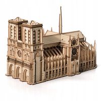 Puzzle 3D Drewniane Model Układanka Notre-Dame - prezent dla dziecka