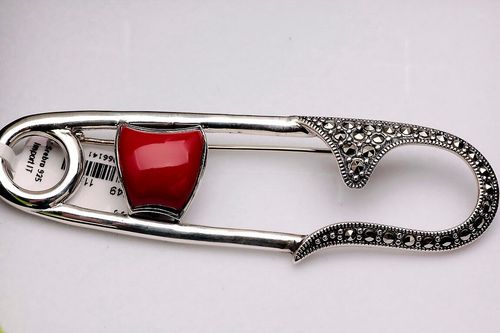 Srebrna broszka RDM2849 - Markazyty na Arena.pl