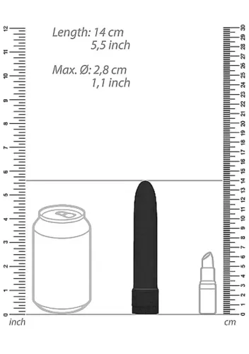 5,5"" Vibrator - Biodegradable - Black na Arena.pl