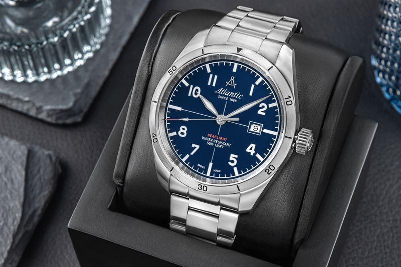 zegarek męski atlantic seaflight 70356.41.55 + box zdjęcie 5