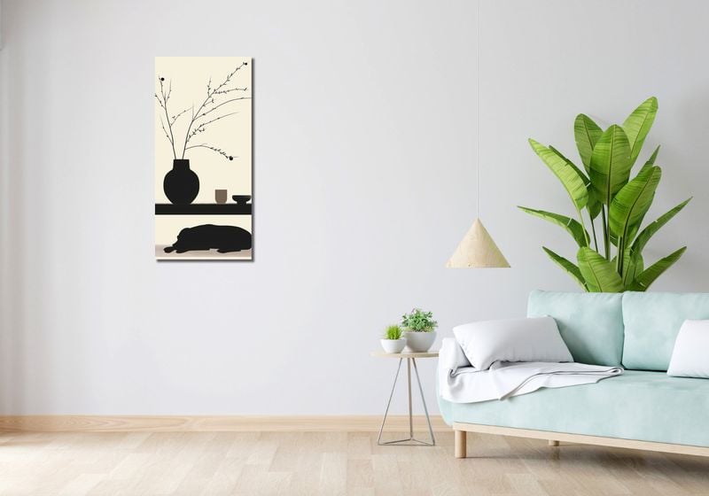 Obraz 40x90cm Wypocznij Psino zdjęcie 2