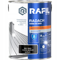 RAFIL RADACH FARBA NA DACH CZARNY POŁYSK 9005 5L