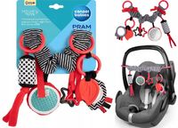 CANPOL ZAWIESZKA ZABAWKA KONTRASTOWA SENSORYCZNA WÓZKA FOTELIKA NOSIDEŁKA