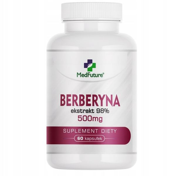 MedFuture Berberyna Ekstrakt 98% 500 mg, 60 kapsułek zdjęcie 1
