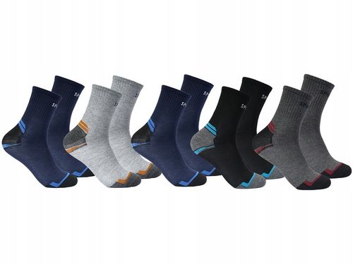 SKARPETY męskie SKARPETKI bawełniane SPORTOWE ~ 39-42 ZESTAW 20 par skarpet na Arena.pl