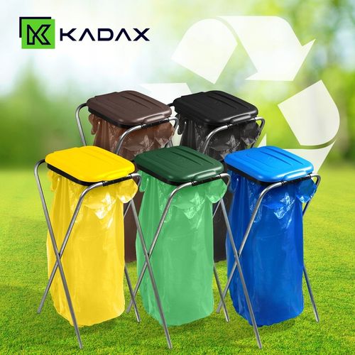 STOJAK KOSZ DO SEGREGACJI ŚMIECI 1 STANOWISKO WOREK 120L KOSZ NA ODPADY na Arena.pl