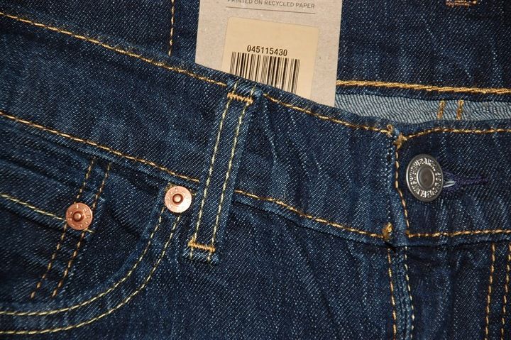 LEVIS 511 34/34 W34 L34 granatowe 5430 pas 90 cm zdjęcie 6