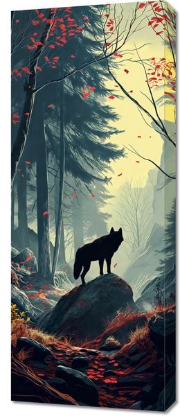 Obraz 40x100cm Leśne Echa zdjęcie 1