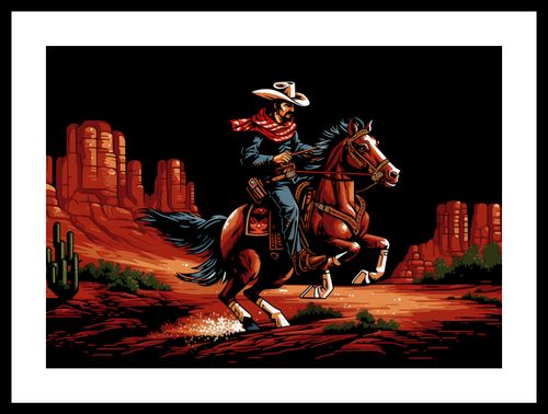 Plakat 42x29,7cm Galop przez Prerię na Arena.pl