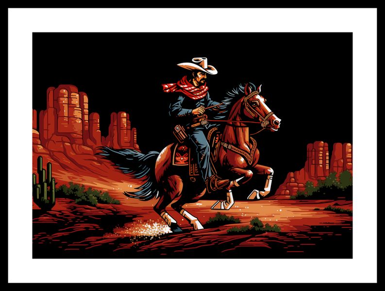 Plakat 42x29,7cm Galop przez Prerię zdjęcie 3