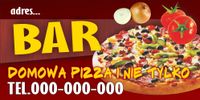 Gotowe banery BANER bar pizza restauracja 100cm