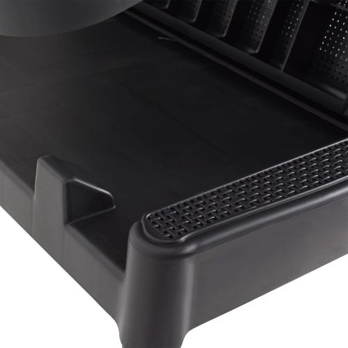 Leżak, antracytowy, 186x60x29 cm, PP na Arena.pl