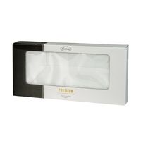 Serweta z błyszczącą kryzą w pudełku PARIS 85X85 biała