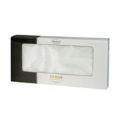 Serweta z błyszczącą kryzą w pudełku PARIS 85X85 biała