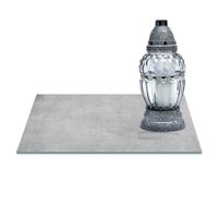 SZKLANA PODSTAWKA POD ZNICZE  40x30 Beton 130b