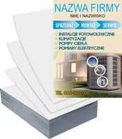 Ulotki A4 1000szt reklamowe firmowe duży wybór KLIMATYZACJE POMPY CIEPŁA