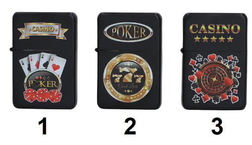 Zestaw Zapalniczka Benzynowa + Karty do Gry + 5 Kostek do gry w Kości na Arena.pl