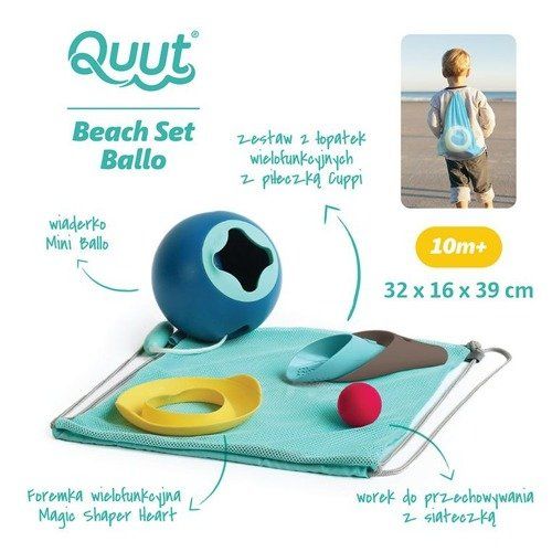 Quut : Set plażowy wiaderko Mini Ballo zdjęcie 2