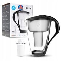 Dzbanek filtrujący szklany Dafi Crystal LED CZARNY