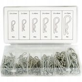 Zestaw zawleczek sprężynowych 150 szt SilverTools organizer