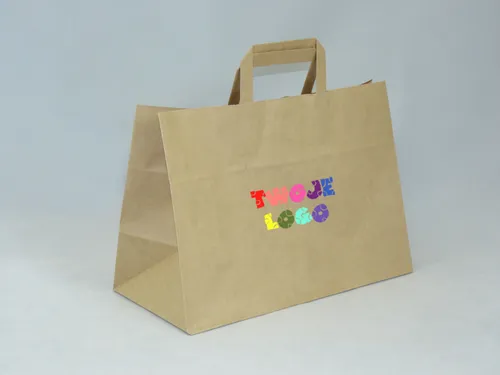 Torba papierowa beżowa 35 x 17 x 24 cm na Arena.pl