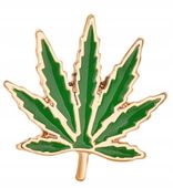 Przypinka Marihuana Zielsko Mańka Gandzia PIN DRAG