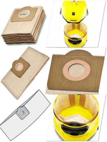 10x WORKI + FILTR PUREY do odkurzacza KARCHER WD2 WD3 KWD3 SE4 SE4001 na Arena.pl