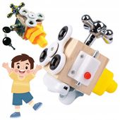 KOSTKA SENSORYCZNA Manipulacyjna Montessori BUSY CUBE