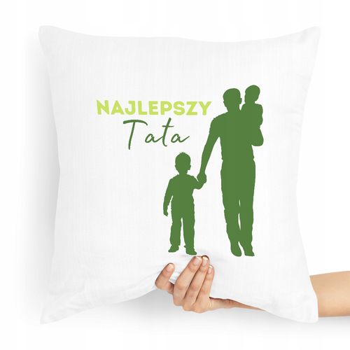Poduszka Prezent Dla Taty Ojca Najlepszy Tata Z Nadrukiem Ze Zdjęciem na Arena.pl