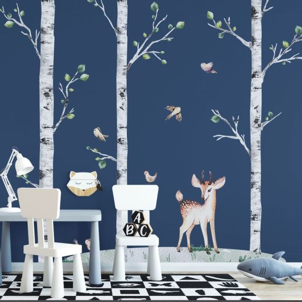 Komplet Naklejki Brzozy i Jelonek K02 zdjęcie 3