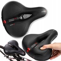 SIODEŁKO ROWEROWE MIĘKKIE NA ROWER SIODŁO ANTYWSTRZĄSOWE WENTYLACJA UNISEX