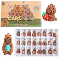 KAPIBARA Kalendarz Adwentowy ZABAWKI FIGURKI BRELOCZKI Prezent 24 szt.