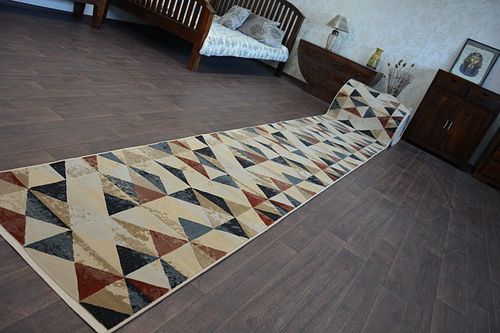 Chodnik DROP JASMINE 736 L.beige/Rust beż 80 cm na Arena.pl