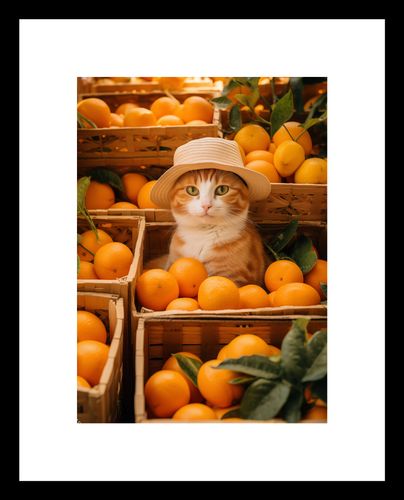 Plakat 13x18cm Kot w Pomarańczach na Arena.pl