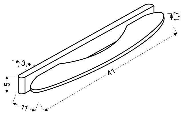 Nike kinkiet 41 5W LED chrom zdjęcie 4
