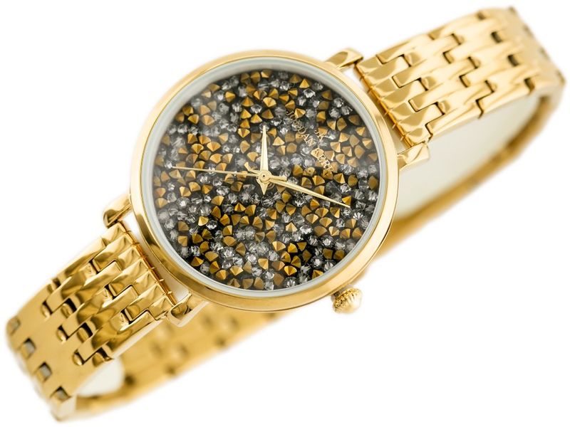 ZEGAREK DAMSKI JORDAN KERR - SS357 (zj926f) gold/graphite zdjęcie 2