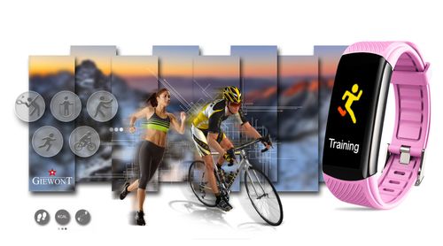 Smartband Giewont Czarny GW200-4 + Pasek Różowy na Arena.pl