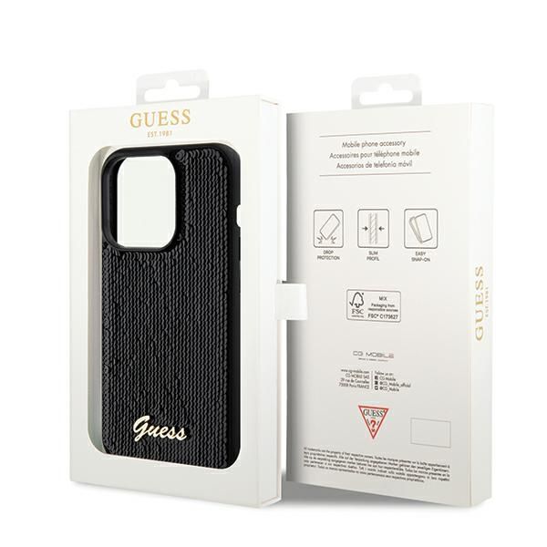 Etui Guess do iPhone 14 Pro, Czarny zdjęcie 8
