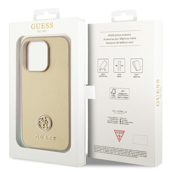 Etui Guess do iPhone 15 Pro Max, Złoty zdjęcie 8