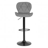 HOKER STOŁEK BAROWY OBROTOWY SZARY MODERNHOME REGULACJA WYSOKOŚCI