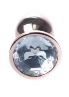 Plug-Jewellery Red Gold Plug- Clear