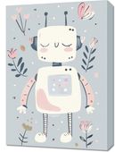 Obraz 50x70cm Wzory dla Dzieci, Dziewczynki Do Pokoju - Roboś