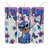 Stitch 20oz KUBEK TERMICZNY ZE SŁOMKĄ TERMOS Na DZIECKA URODZINY