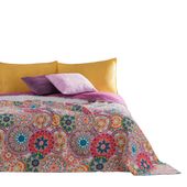 Narzuta pikowana z nadrukiem mikrofibra BIBI 170x210 wielokolorowa DecoKing