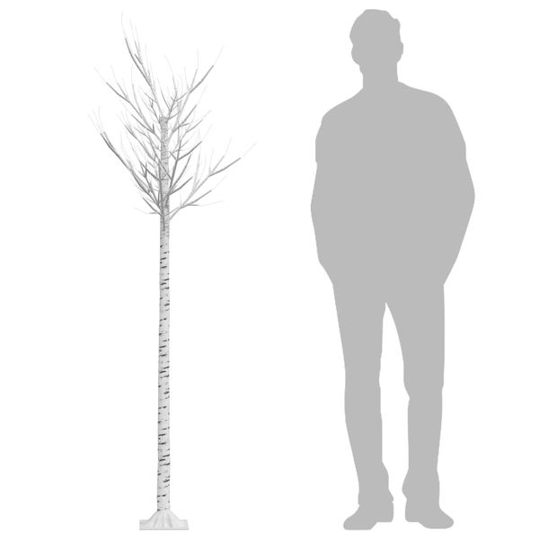 Wierzba z oświetleniem, 200 zimnych białych LED, 2,2 m zdjęcie 7