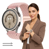 Pasek do Huawei Watch GT 5 Pro 42mm opaska różowy z teleskopami KOLORY 18mm
