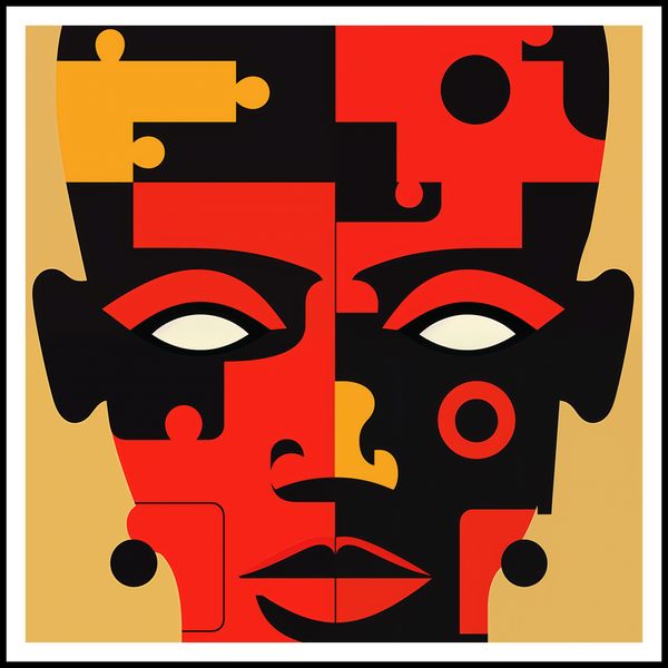 Plakat 100x100cm Puzzle Tożsamości zdjęcie 3