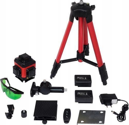 YATO LASER SAMOPOZIOMUJĄCY ZIELONY 16 LINIOWY 4D Z AKCESORIAMI I na Arena.pl